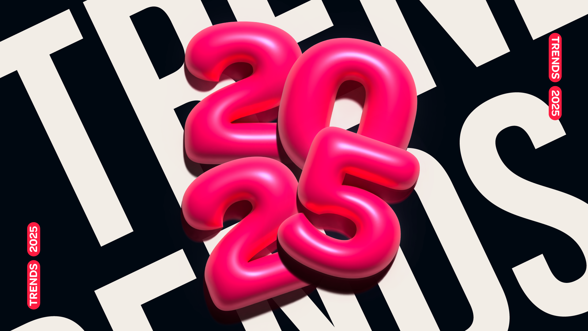 Illustration mit dem Schriftzug Trends 2025